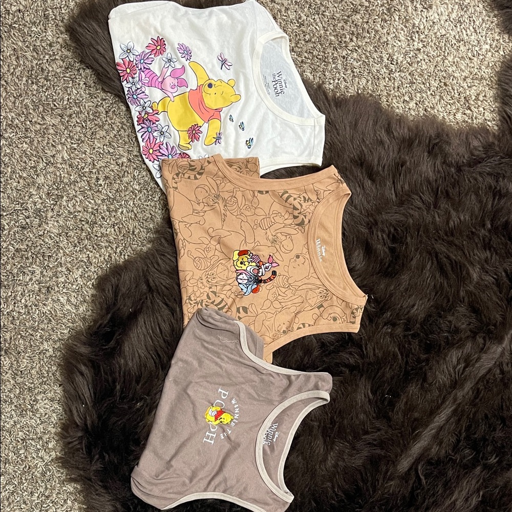 Disney Winnie the Pooh Colorful Tank Trio
